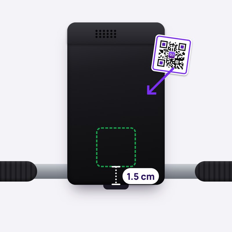 Peel it and line it up about 1.5 cm from the bottom, centred and straight.