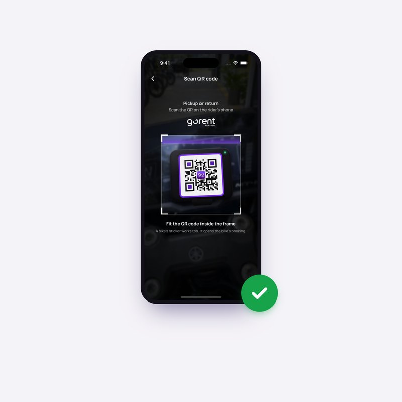 Scan it with GoRent Partner to check it works.